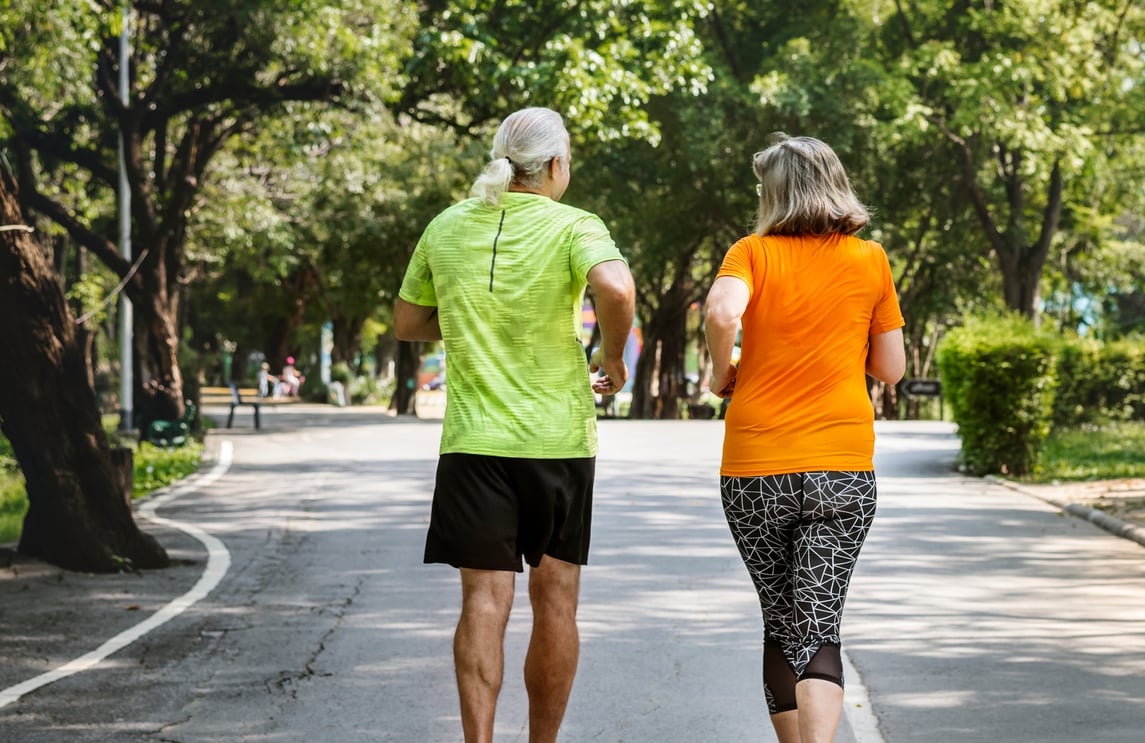 exercising seniors